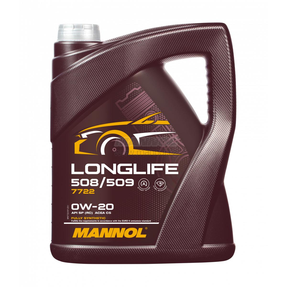 Mannol Longlife 508/509 0W-20 7722 - 5l