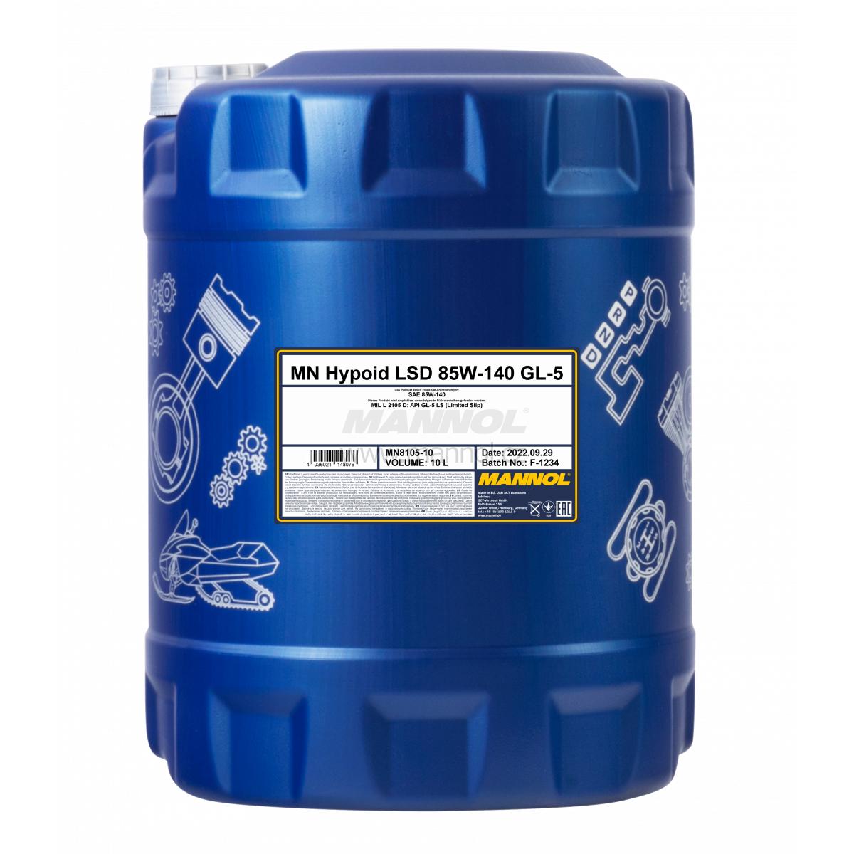 Mannol Hypoid LSD 85W-140 GL-5 8105 - 10l